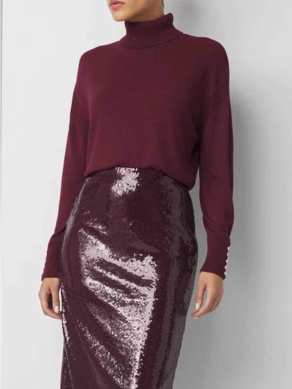 White House Black Market Sequin Skirt